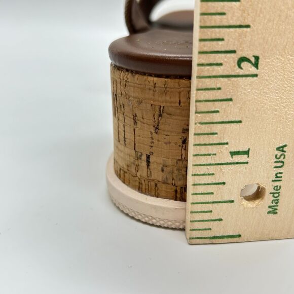 Coach Tallulah Brown Signature Print Platform Ankle Strap Sandals Size 6B - Picture 14 of 14